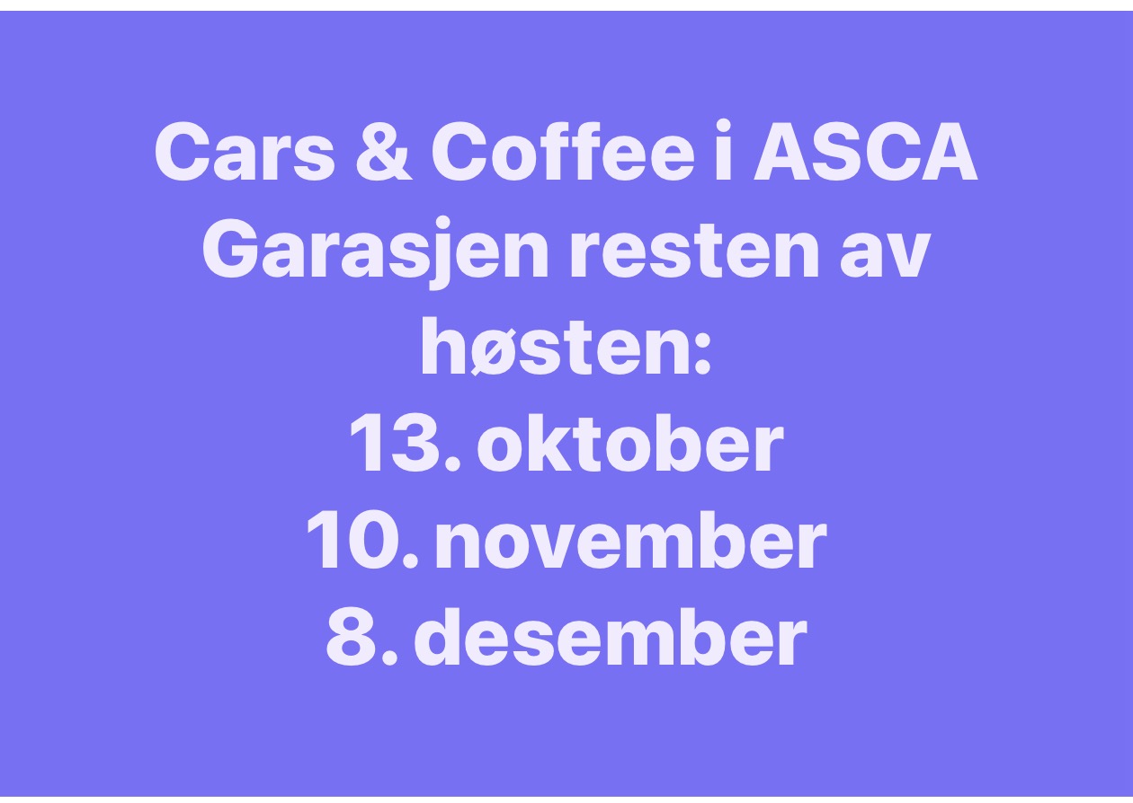 Artikkelbilde til artikkelen Cars & Coffee høsten 2026